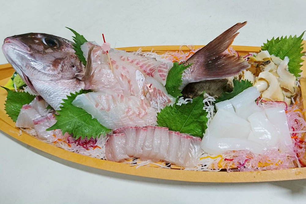 鯛の舟盛り